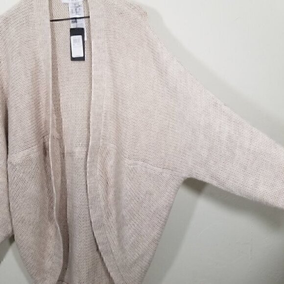 NWT Guess Metallic Cardigan Open Front with Pockets Size M/L - Picture 2 of 9